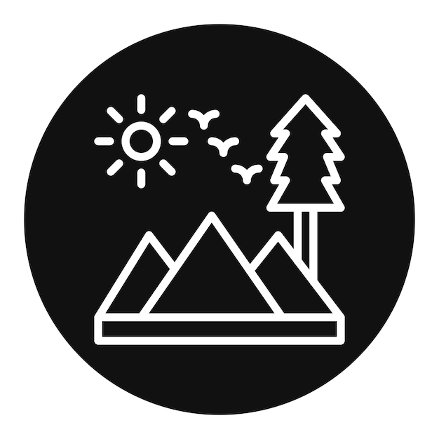 Imagen vectorial del icono de la aventura Se puede usar para la aventura