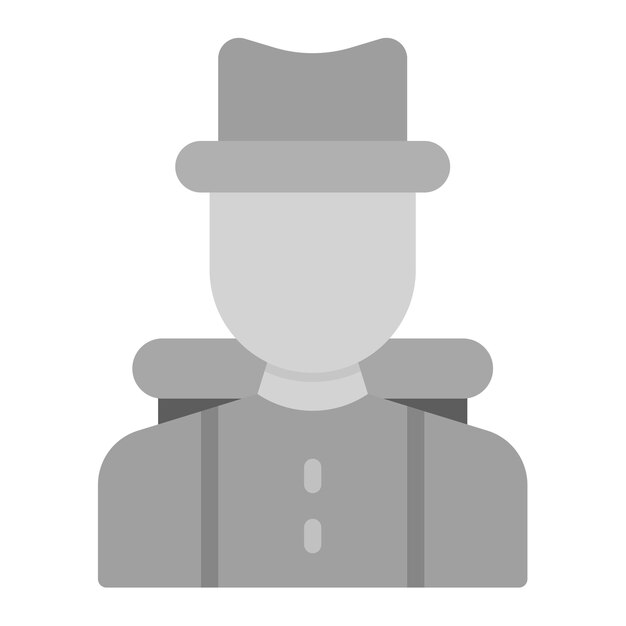 Imagen vectorial de icono de aventurero masculino Se puede usar para Aventura