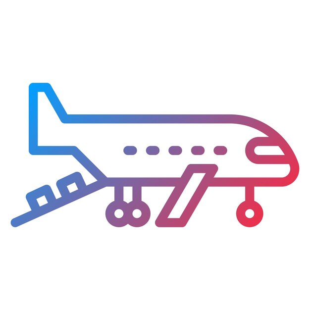 Imagen vectorial del icono del avión de carga Se puede utilizar para el avión