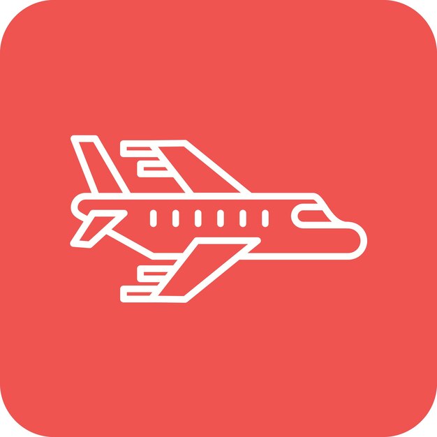 Imagen vectorial del icono del avión Se puede usar para Auto Racing