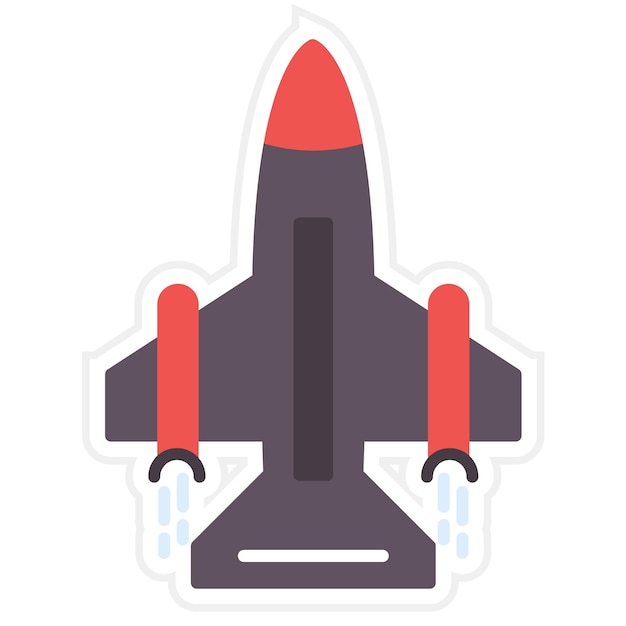 Imagen vectorial de icono de avión Se puede utilizar para la aviación