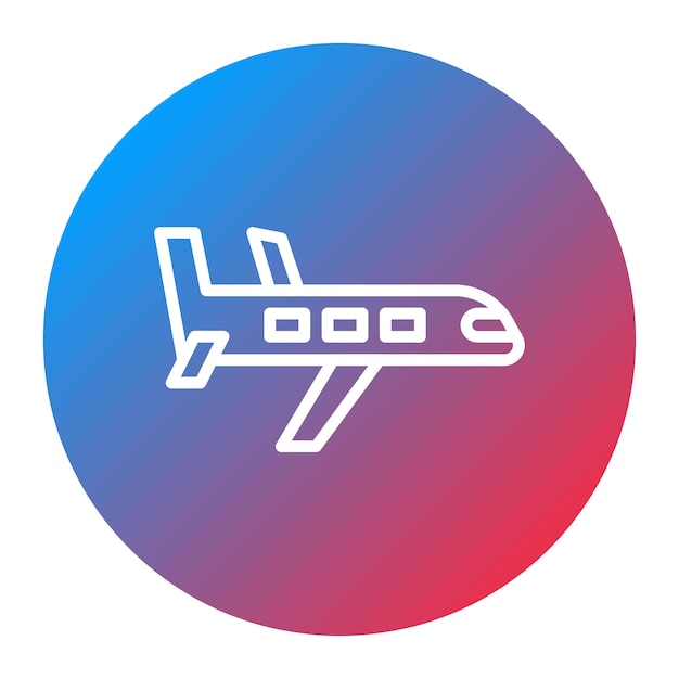 Imagen vectorial del icono de avión Se puede utilizar para el avión
