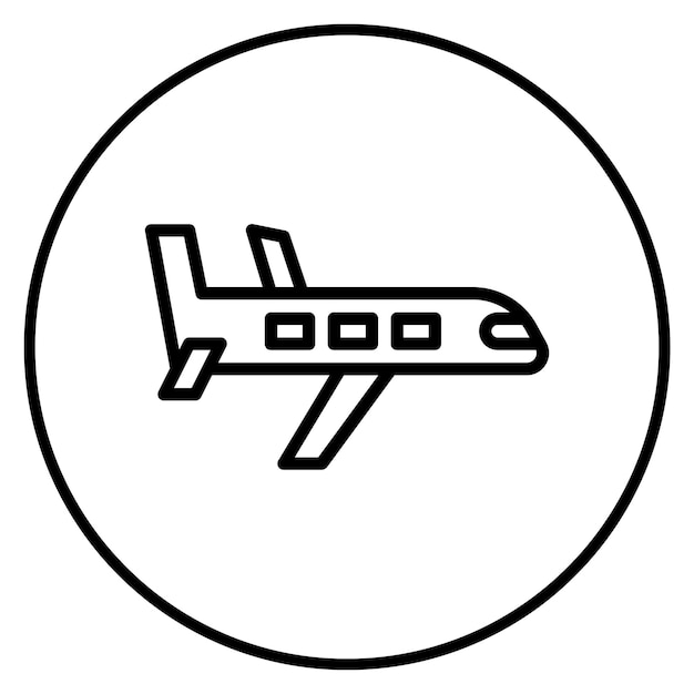 Imagen vectorial del icono de avión Se puede utilizar para el avión