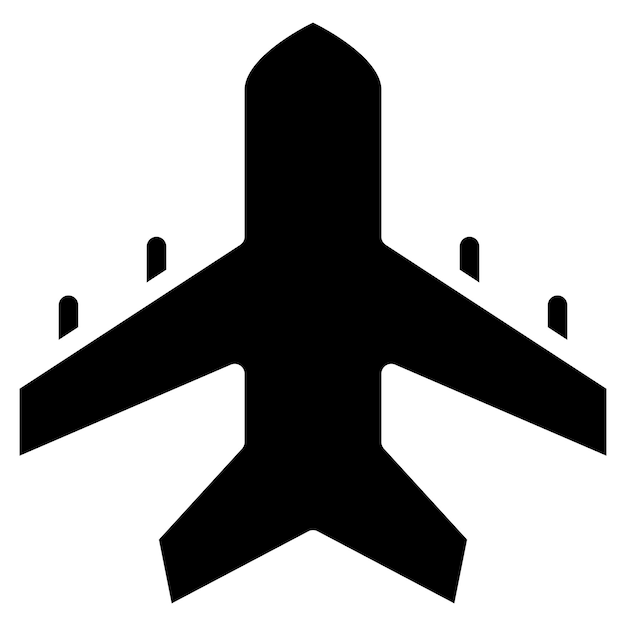 Imagen vectorial del icono del avión Se puede utilizar para el avión