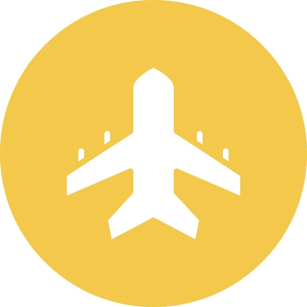Imagen vectorial del icono del avión Se puede utilizar para el avión