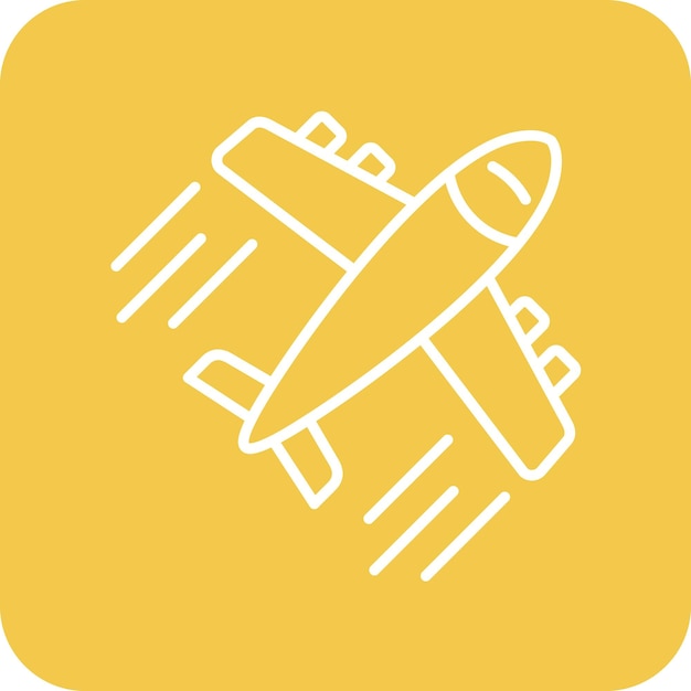 Imagen vectorial del icono del avión Se puede utilizar para la contaminación