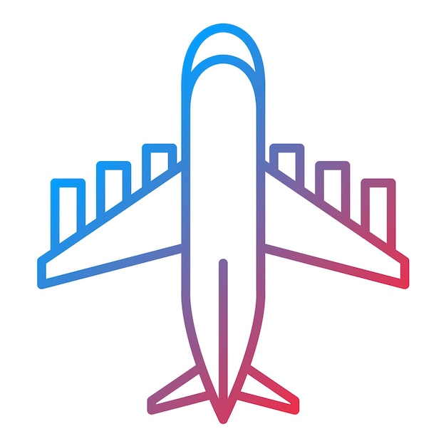Imagen vectorial del icono del avión Se puede utilizar para la energía nuclear