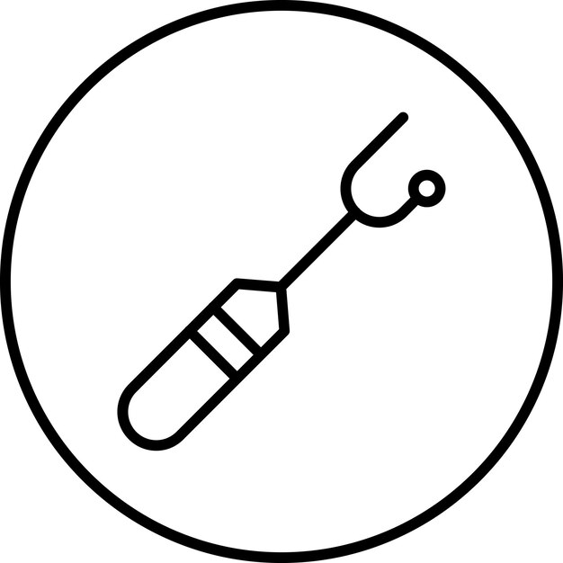 Imagen vectorial de icono Awl Se puede usar para Shoemaker