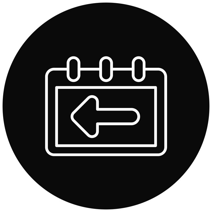 Vector la imagen vectorial del icono de ayer se puede usar para la hora y la fecha