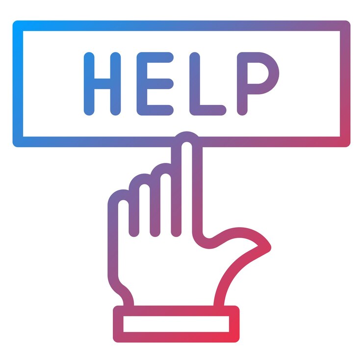 Vector la imagen vectorial del icono de ayuda se puede utilizar para contacte con nosotros