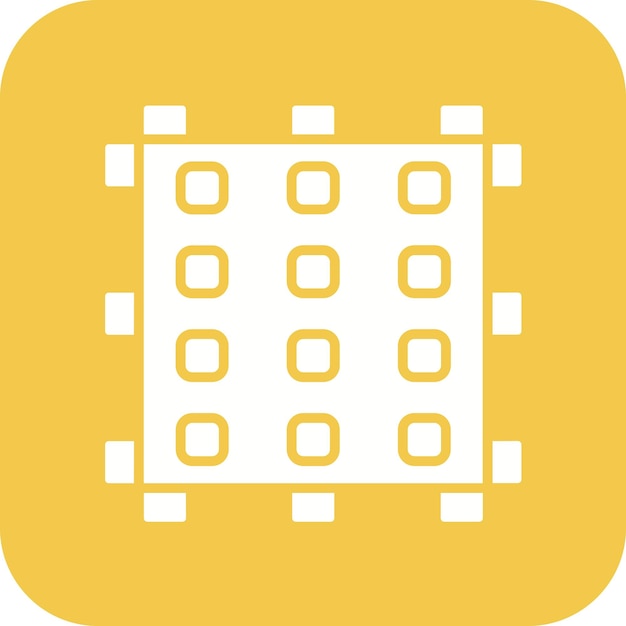 Imagen vectorial del icono de los azulejos de espuma Se puede utilizar para el fitness en el hogar