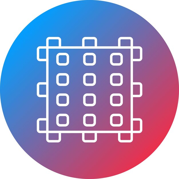 Imagen vectorial del icono de los azulejos de espuma Se puede utilizar para el fitness en el hogar