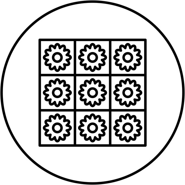 Imagen vectorial del icono de los azulejos de pared Se puede utilizar para mejoras en el hogar