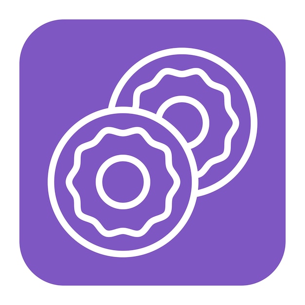Imagen vectorial del icono del bagel Se puede usar para el brunch