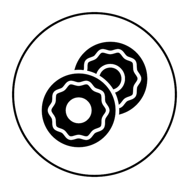 Imagen vectorial del icono del bagel Se puede usar para el brunch