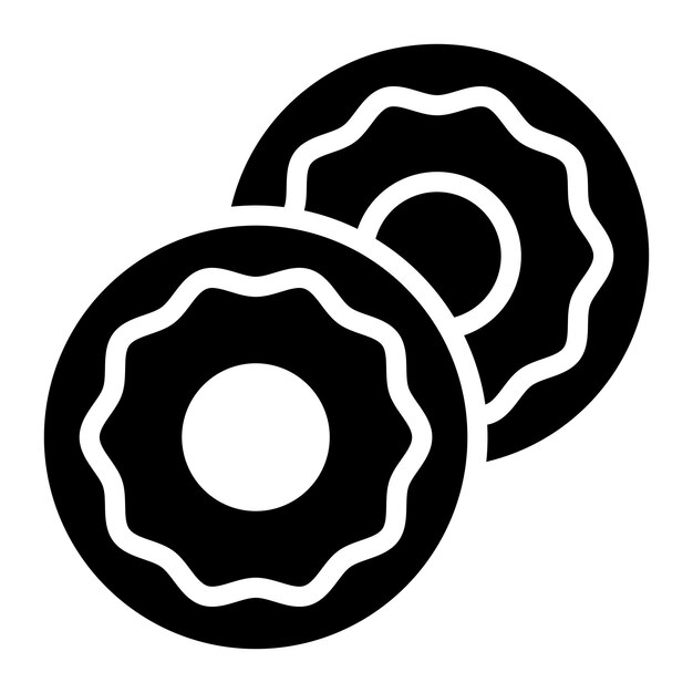 Imagen vectorial del icono del bagel Se puede usar para el brunch