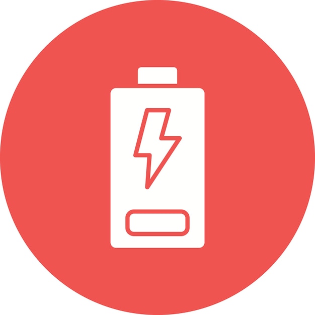 Imagen vectorial de icono de baja energía Puede utilizarse para la energía renovable