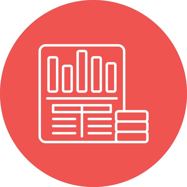 Imagen vectorial del ícono del balance puede utilizarse para las finanzas