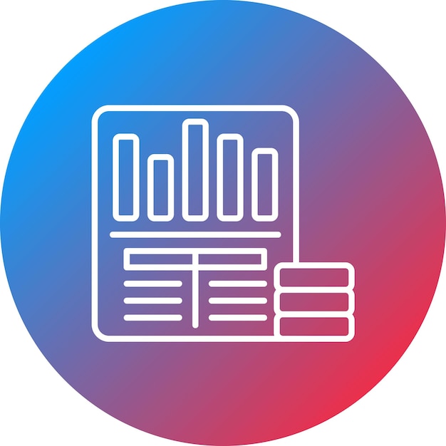 Imagen vectorial del ícono del balance puede utilizarse para las finanzas