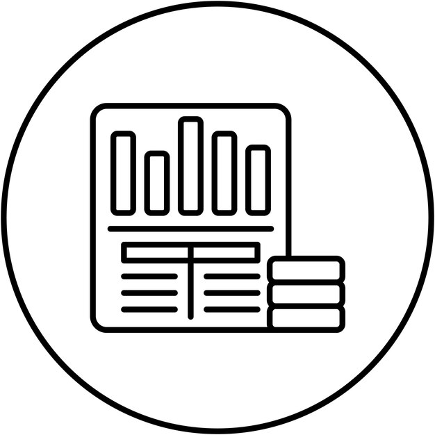 Imagen vectorial del ícono del balance puede utilizarse para las finanzas