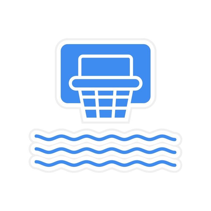Vector imagen vectorial de icono de baloncesto acuático se puede usar para deportes acuáticos