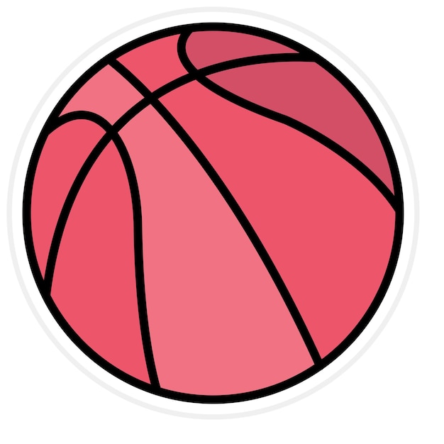 Imagen vectorial de icono de baloncesto Se puede usar para City Elements