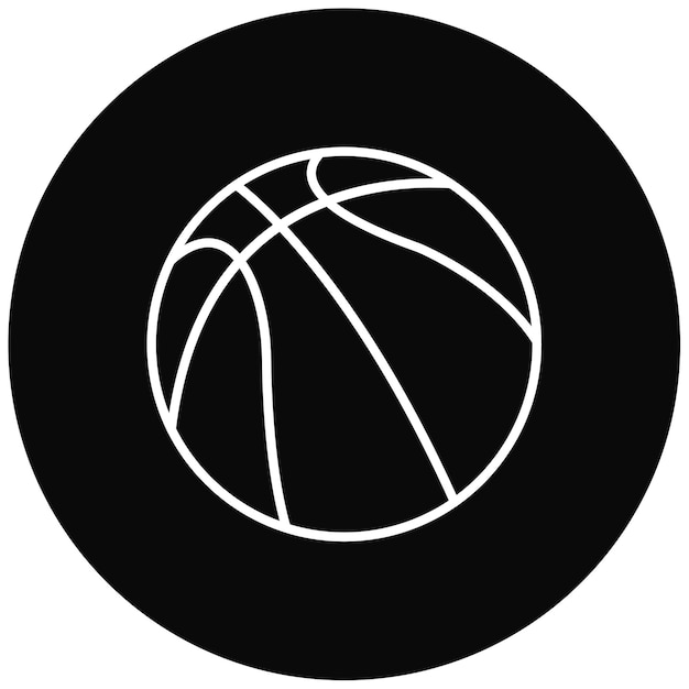 Imagen vectorial de icono de baloncesto Se puede usar para City Elements