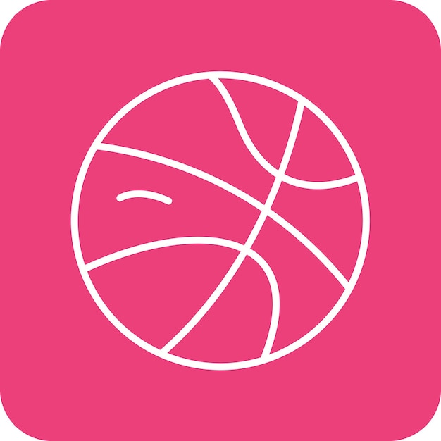 Imagen vectorial de icono de baloncesto Se puede usar para entretenimiento