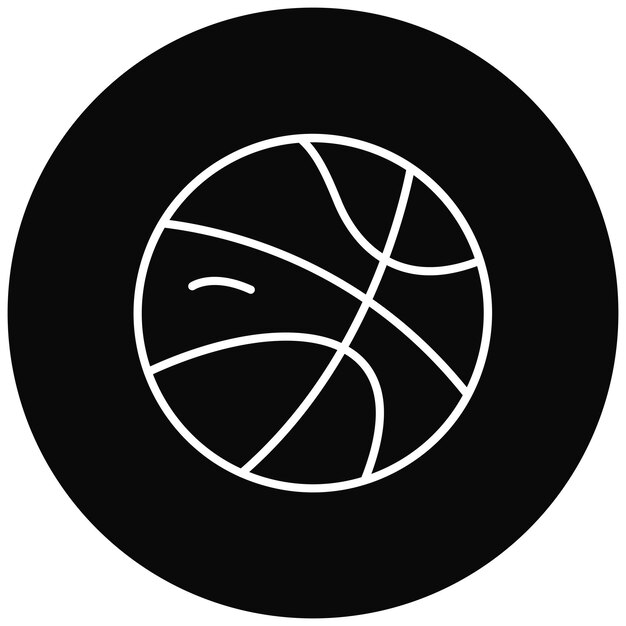 Imagen vectorial de icono de baloncesto Se puede usar para entretenimiento