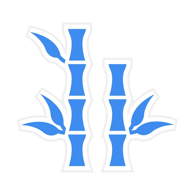 Imagen vectorial de icono de bambú Se puede usar para Spa
