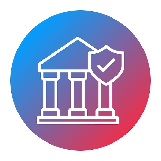 Imagen vectorial de icono de banca segura Puede utilizarse para el pago seguro