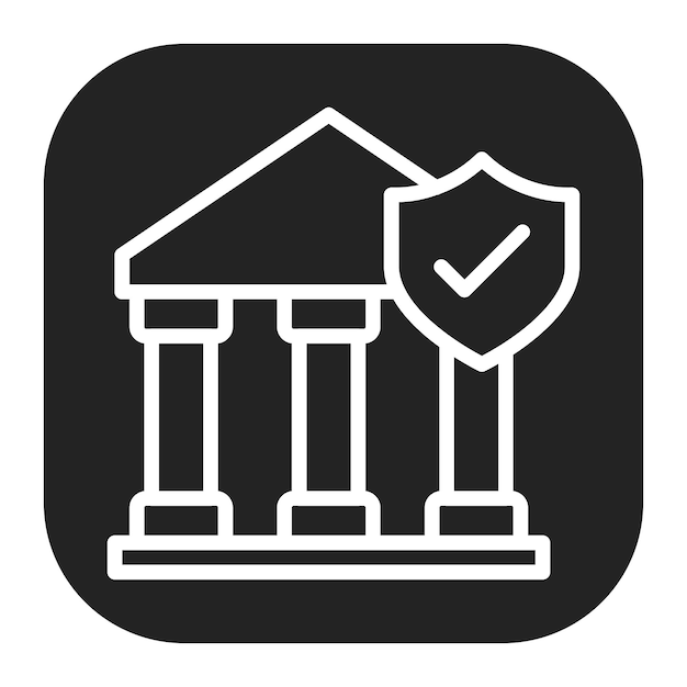 Imagen vectorial de icono de banca segura Puede utilizarse para el pago seguro
