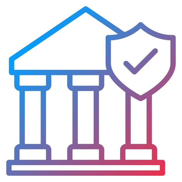 Imagen vectorial de icono de banca segura Puede utilizarse para el pago seguro