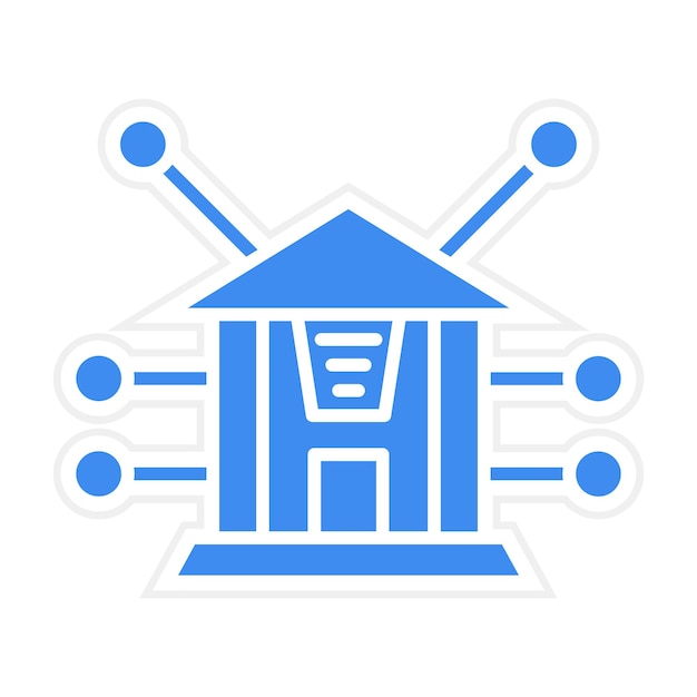 Imagen vectorial de icono bancario de red Se puede utilizar para negocios y oficinas