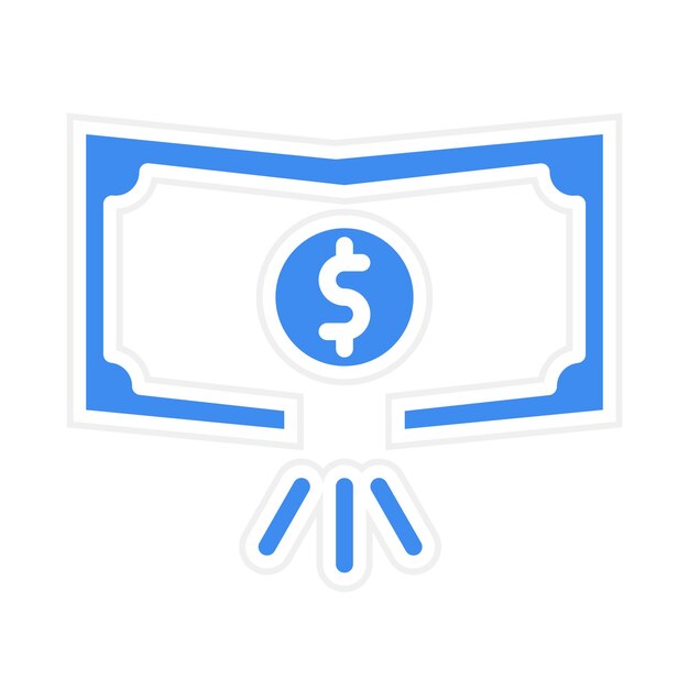 Imagen vectorial del icono de bancarrota Se puede usar para Crédito y Préstamo