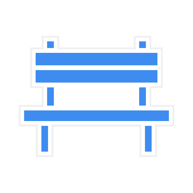 Imagen vectorial del icono del banco Se puede usar para sin techo