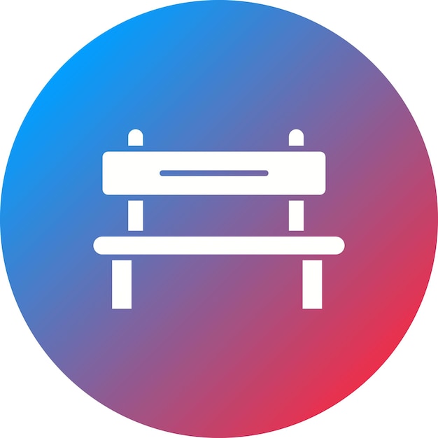 Imagen vectorial del icono del banco Se puede utilizar para la primavera