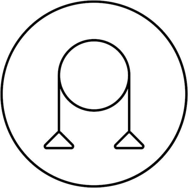 Imagen vectorial del icono de las bandas de resistencia Se puede utilizar para el fitness en el hogar