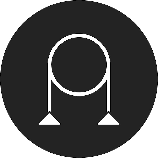 Imagen vectorial del icono de las bandas de resistencia Se puede utilizar para el fitness en el hogar