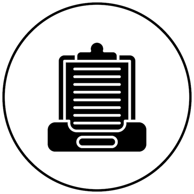 Imagen vectorial del icono de la bandeja de entrada del proyecto Se puede utilizar para la gestión del proyecto
