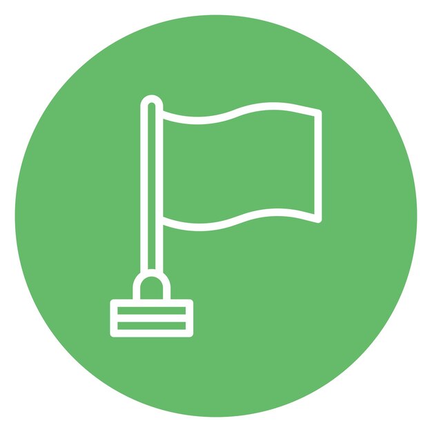 La imagen vectorial del icono de la bandera se puede usar para la peregrinación del Hajj