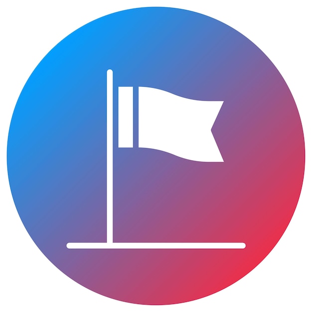 Imagen vectorial del icono de la bandera Se puede usar para voleibol