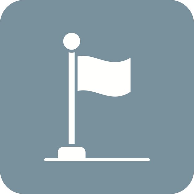 La imagen vectorial del icono de la bandera se puede utilizar para Medieval