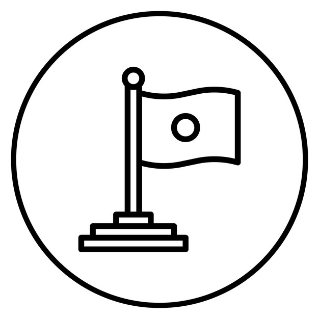 Imagen vectorial del icono de las banderas Se puede utilizar para la ciencia de datos