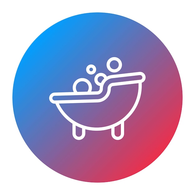 Imagen vectorial de icono de baño de bebé Se puede usar para criar niños