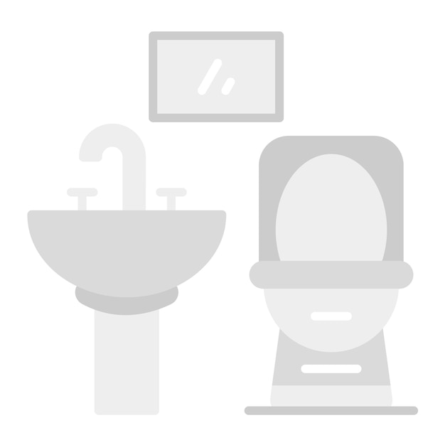 Imagen vectorial del icono del baño Se puede utilizar para mejoras en el hogar