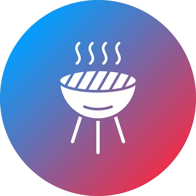 Imagen vectorial del icono de la barbacoa Se puede usar para el verano