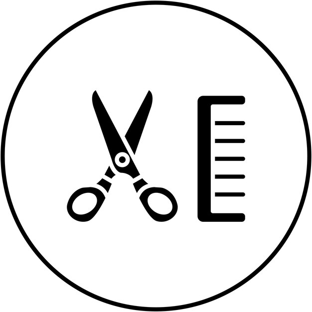 Imagen vectorial del icono del barbero Se puede usar para la peluquería