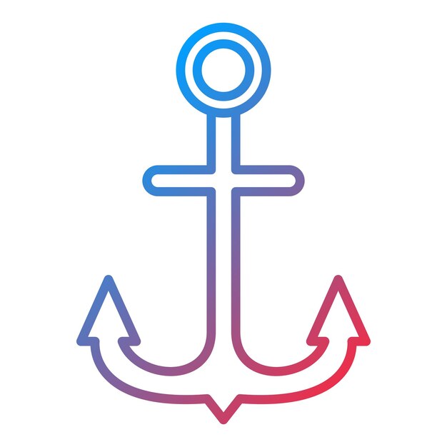 Imagen vectorial del icono del barco de anclaje Se puede usar para Pirate