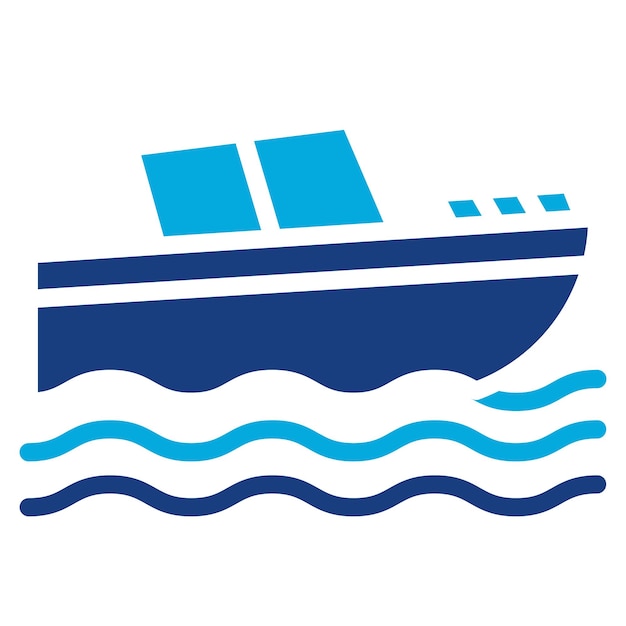 La imagen vectorial del icono del barco se puede utilizar para la arqueología